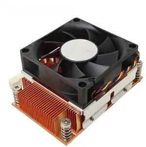 LGA2011 narrow 2U active server CPU cooler with thermal paste, suitable for LGA2011 rectangular (94*56 hole pitch) socket