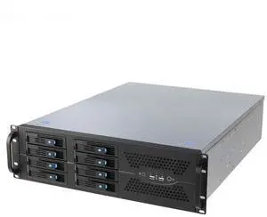 19-inch 3U 8HDD bay rack-mount hot-swappable server storage chassis, supporting big data ATX motherboards