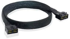 8643 8I to 8643 8I 30AWG silver-plated copper computer cable with a transmission speed of 12Gb/s