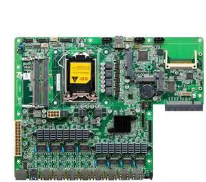 Multi-network board 8Gbe port 1151 6th 7th i3/i5/i7 firewall router motherboard