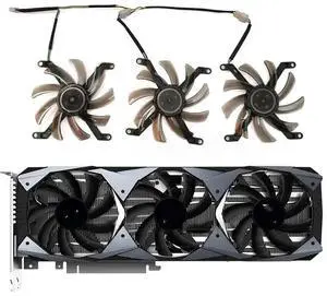 3FANS/S 2080TI XLR8 gaming GPU fan, suitable for 2070, 2080, 2080, 2080TI XLR8 gaming graphics card fan