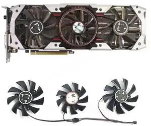 3FAN4PIN 85MM 75MM 1080 GPU fan suitable for Colorful 1070 1070ti 1080ti Flame War God graphics card