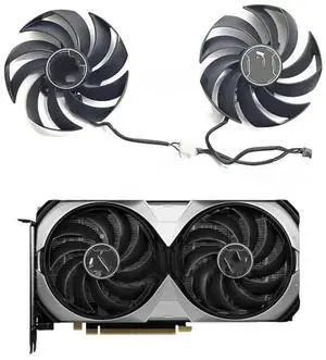 90MM 4PIN PLD10010S12HH 4070 GPU fan, suitable for 4060 2X black 8G OC 4070 2X 12G graphics cards