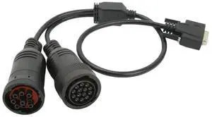 FOR 14Pin 9Pin Diagnosis Cable Adapter 4576114 ABS Rubber High Flexibility for ET3 OBD2 3177485