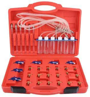 FOR Diesel Injector Flow Diagnostic Cylinder Common Rail Adapter Tester Fuel Line Test Tool Kit W/