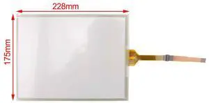 10.4 inch touch screen glass panel for Gunze G10401 G10402 228x175MM 8 lines