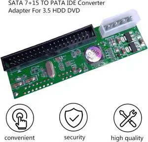 JAENFONG SATA TO PATA IDE Converter Adapter Plug&Play Module Support 7+15 Pin 3.5/2.5 SATA HDD DVD Adapter Dropshipping Wholesale