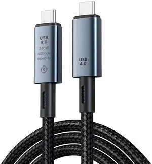 JAENFONG [240W 40Gbps] USB C Cable Compatible with Thunderbolt 4 Cable 3ft, USB Type C Display Cable 8K 60Hz for Thunderbolt 3 Cable, Fast Charger USB C to C Cable, USBC to USBC Cable Charger Fast Cha