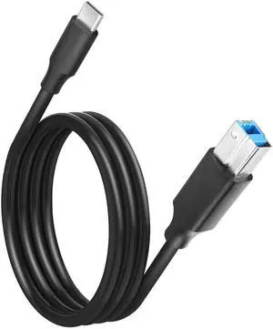 JAENFONG 3FT USB C to USB B 3.0 Cable USB 3.0 Type C to Type B Printer Cable Compatible with Docking Station, External Hard Drivers, Scanner and More