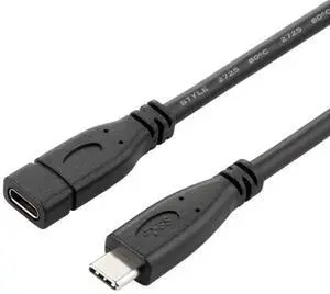 JAENFONG  USB C Extension Cable USB 3.1 Gen 2 10Gbps Male to Female Fast Charging Data Transfer Extension Cable 0.5M