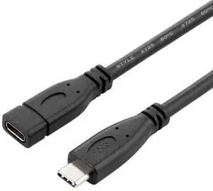JAENFONG  USB C Extension Cable USB 3.1 Gen 2 10Gbps Male to Female Fast Charging Data Transfer Extension Cable 2.0M