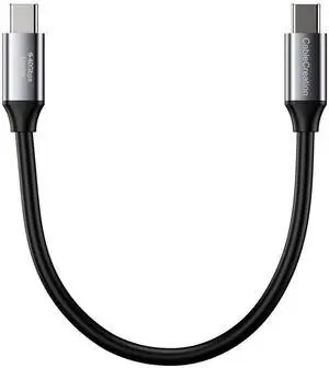 JAENFONG Short USB4 Cable 0.5FT, Thunderbolt 4 Cable 40Gbps, 240W, 8K@60Hz, Compatible with Thunderbolt 3, Thunderbolt 4 and USB-C