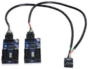 JAENFONG 9pin USB 2.0 Header 1 to 2/4 Female Extension Cable HUB Connector Adapter Port Multilier JAENFONG 9pin USB 2.0 Header 1 to 2/4 Female Extension Cable HUB Connector Adapter Port Multilier