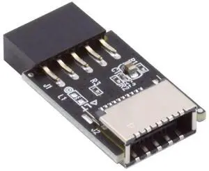 JAENFONG USB 3.1 Front Panel Socket Key-A Type-E to USB 2.0 9Pin 10Pin Mainboard Header Male Extension Adapter