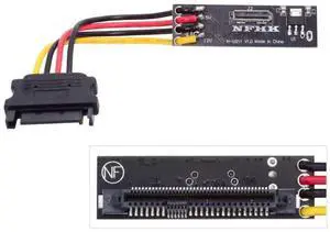 JAENFONG U.2 U.3 SFF-8639 SSD to Oculink SFF-8612 PCB Adapter Card with 5V/12V SATA Power Cable