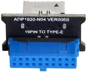 JAENFONG  Motherboard 19/20Pin to USB 3.1 Type E Front Panel Vertical Type Socket Converter Adapter