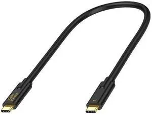 JAENFONG Short USB C 1ft,100W USBC 3.1 Gen 2 PD Charging,10G High Speed Date Cord, Thunderbolt Type C to iPhone 15/16Android Auto/Cellphone,Laptop, Nintendo Switch, SSD,Powerbank,iPad Pro