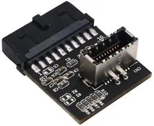 JAENFONG USB 3.0 (3.1 Gen 2) Internal IDC 20 Pin Motherboard Header to Type E A-Key USB 3.1 20Pin Female Header Converter for Type C Panel Mount Adapter