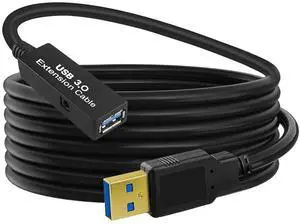 JAENFONG 25Feet Active USB 3.0 extension cable,USB 3.0 Extension Cord A-Male A-Female,With Expansion Chipset Signal Boosters, Compatible With Oculus Quest 3,VR, Xbox, PS4, Webcam,etc.