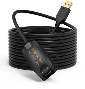 JAENFONG CableCreation Active USB 3.0 Extension Cable 16.4 FT, USB 3.0 Extender Male to Female Cord with Signal Booster Compatible with Oculus Quest 2, Rift Sensor, Steam VR, Gaming PC, 5M,2 Pack