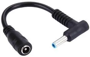 JAENFONG 4.5 x 3.0mm Bent Male to 5.5 x 2.1mm Female Interfaces Power Adapter Cable for Laptop Notebook, Length: 10cm