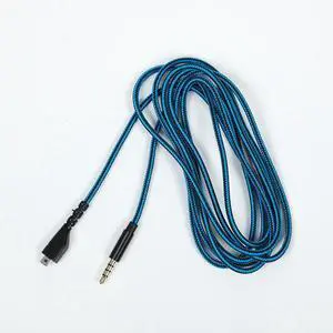 JAENFONG Straight Plug + Adapter Cable Gaming Headset Audio Cable for SteelSeries Arctis 3 / 5 / 7