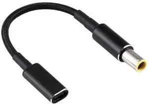 JAENFONG PD 100W 18.5-20V 7.9 x 0.9mm to USB-C / Type-C Adapter Nylon Braid Cable