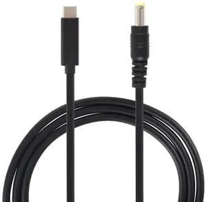 JAENFONG USB-C / Type-C to 5.5 x 2.5mm Laptop Power Charging Cable, Cable Length: about 1.5m(Black)