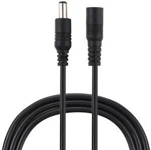 JAENFONG 1m 22AWG 5.5 x 2.1mm Female to Male DC Power Supply Plug Extension Cable for Laptop