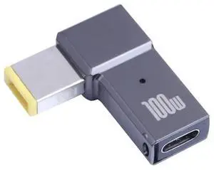 JAENFONG 100W USB-C / Type-C Female to Big Square Computer Charging Adapter for