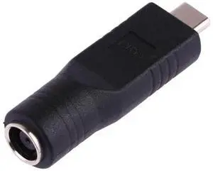 JAENFONG 7.9 x 5.5mm Female to USB-C / Type-C Male Plug Adapter Connector