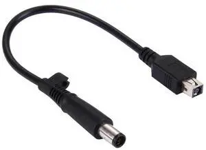 JAENFONG 4.5 x 3.0mm Female to 7.4 x 5.0mm Male Interfaces Power Adapter Cable for Laptop Notebook, Length: 20cm