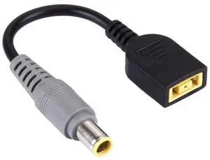 JAENFONG 7.9x5.5mm Male to Small Square (Second Generation) Female Interfaces Power Adapter for Laptop Notebook, Length: 10cm