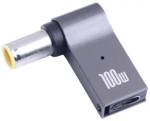 JAENFONG 100W USB-C / Type-C Female to DC 7.9x5.0mm Male Computer Charging Adapter for