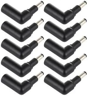JAENFONG 10 PCS 4.5 x 3.0mm Female to 4.8 x 1.7mm Male Plug Elbow Adapter Connector