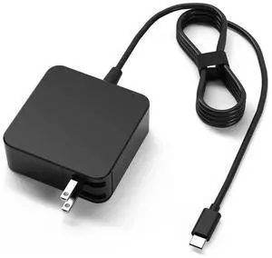 JAENFONG 65W 20V 3.25A Notebook Square Portable Type-C Power Adapter, US Plug