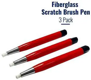 JAENFONG Fiberglass Scratch Brush Pen 3Pcs Jewelry, Watch, Coin Cleaning, Electronic Applications, Removing Rust and Corrosion