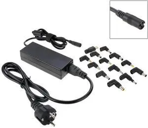 JAENFONG AU-90W+13 TIPS 90W Universal AC Power Adapter Charger with 13 Tips Connectors for Laptop Notebook, EU Plug