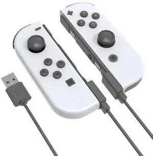 USB Charger Cable for Joycon Controller 2 in 1 Charging Cable Portable Charger Cable for Switch Controller Charger