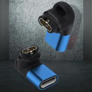 Charger Cable Type C Adapter Replacement Charger Base Adapter 90 Degree Elbow Accessories for Garmin Fenix 7/7S/7X/6