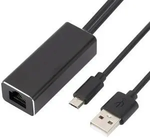 Micro USB Power to RJ45 100Mbps Adapter for Chromecast/TV Stick TV Network Card