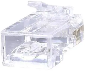 100x Gigabit Bulk Ethernet Crimp Connectors 8P8C UTP RJ45 Cat6 Socket Gold Plated Network Ethernet Cable Modular Plug