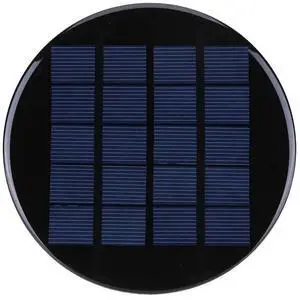 1.1W 5V Solar Cell Panel Mini Round Solar Epoxy Cell Charger Charger Phone Power Bank for 3.7-5V Solar /Light