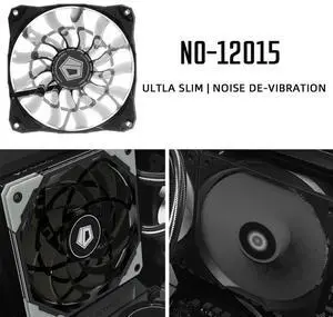 Video Graphics Card Water Cooler Radiator 12cm Chassis Cooling Fan 4 Pin Silent CPU Radiator Heatsink Cooler
