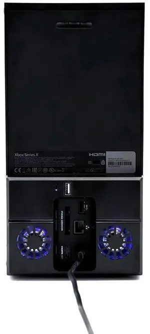 Vertical Cooling Fan with Dual Fans and USB Port External RGB Colorful Cooling Fan Dock Station for Xbox Series X Console Vertical Cooling Fan with Dual Fans and USB Port External RGB Colorful Cooling Fan Dock Station for Xbox Series X Console