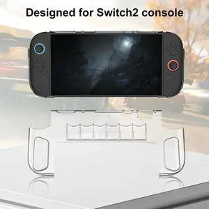 Clear PC Case for Nintendo for Switch 2 Transparent Shell Shockproof Protective Shell Anti-scratch Game Console Case Accessories