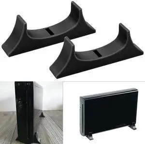 Horizontal Cooling Bracket Base Space-saving Stand Bracket with Ventilation Holes Display Stand for WII U Gaming Console