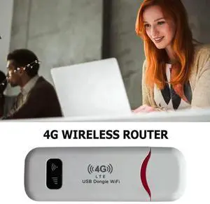 4G LTE WiFi Router 150Mbps Portable WiFi USB Mobile WiFi Router SIM Card Slot Network Adapter 4G Card Router for Home Office