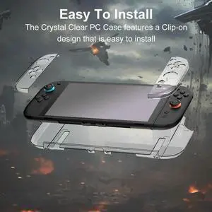 for Switch 2 Split Case Cover Transparent Protective Case Anti-Scratch PC Hard Shell Skin Case Cover Gaming Console Accessories