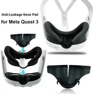 Silicone VR Nose Cushion Breathable Anti-Leakage VR Nose Cover Washable Comfortable for Quest 3 Headset Accessories
